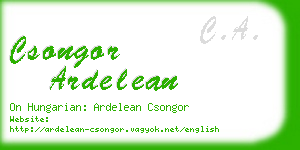 csongor ardelean business card